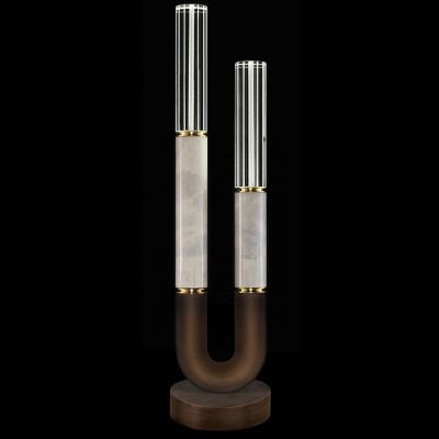 Fine Art Handcrafted Lighting Antonia LED Table Lamp - Color: Silver - Size: 2 light - 923010-422ST