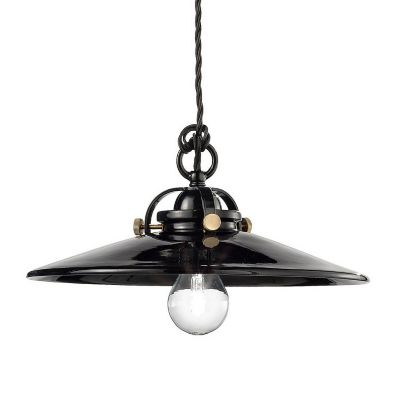 Ferroluce B&W Pendant Light - Color: Black - Size: Small - C099-08