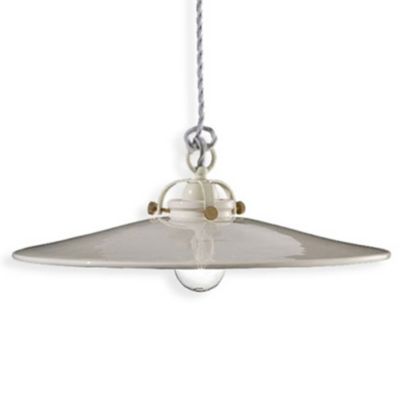 Ferroluce B&W Pendant Light - Color: White - Size: Large - C102-02