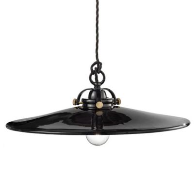 Ferroluce B&W Pendant Light - Color: Black - Size: Large - C102-08