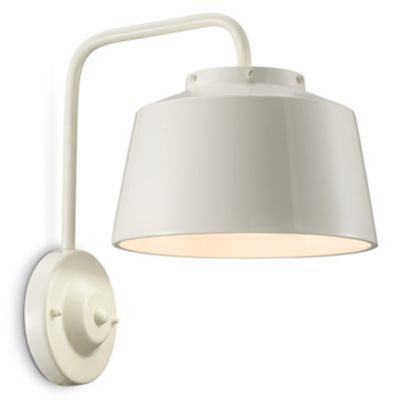 Ferroluce 50s Wall Sconce - Color: White - Size: 1 light - C2002-02