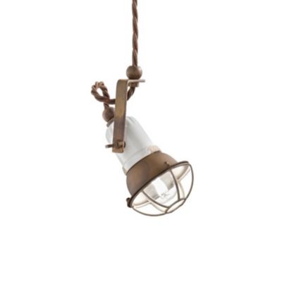 Ferroluce Loft Mini Pendant Light - Color: White - Size: 1 light - C1660/1-