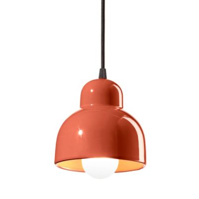 Ferroluce Berimbau Mini Pendant Light - Color: Red - Size: 6.3  - C2611-