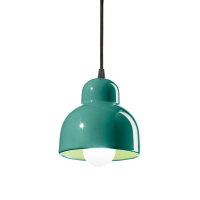 Ferroluce Berimbau Mini Pendant Light - Color: Green - Size: 6.3  - C261