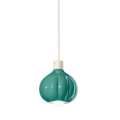 Ferroluce Afoxe Pendant Light - Color: Green - Size: 5.5  - C2640-TUR