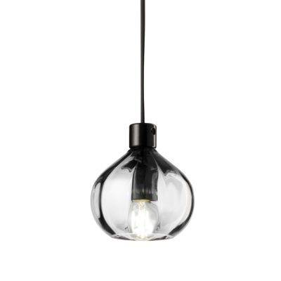 Ferroluce Afoxe Glass Mini Pendant Light - Color: Clear - Size: 1 light - C