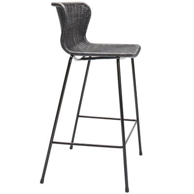 FeelGood Designs C603 Rattan Counter Stool - Color: Black - 603S102