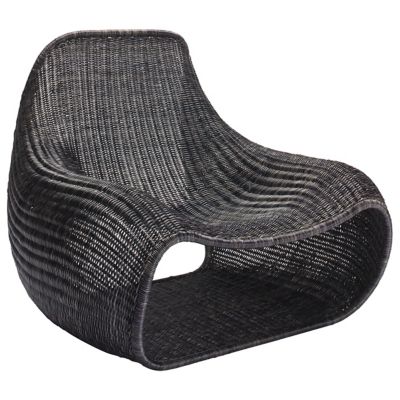 FeelGood Designs Snug Rattan Lounge Chair - Color: Grey - SNUGL13