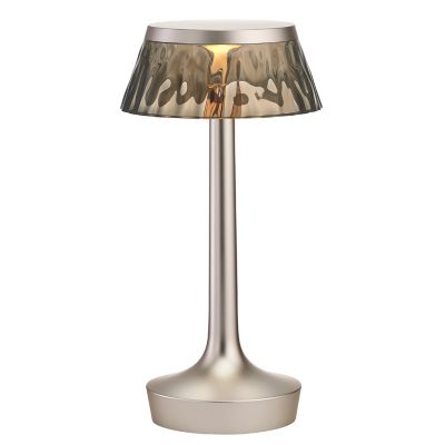 FLOS Lighting Bon Jour Unplugged LED Table Lamp - Color: Grey - F1037046FM