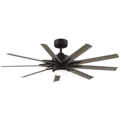 Fanimation Odyn Custom Ceiling Fan - Color: Bronze - Blade Color: Weathered