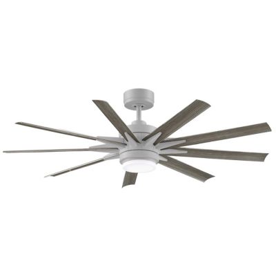 Fanimation Odyn Custom Ceiling Fan - Color: White - Blade Color: Weathered 