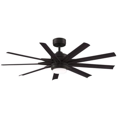 Fanimation Odyn Custom Ceiling Fan - Color: Bronze - Blade Color: Dark Waln