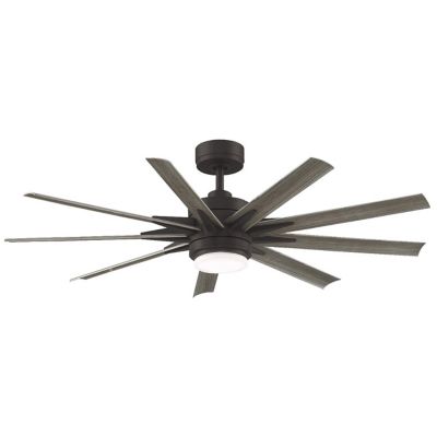 Fanimation Odyn Custom Ceiling Fan - Color: Bronze - Blade Color: Weathered