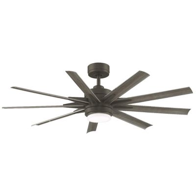 Fanimation Odyn Custom Ceiling Fan - Color: Grey - Blade Color: Weathered W