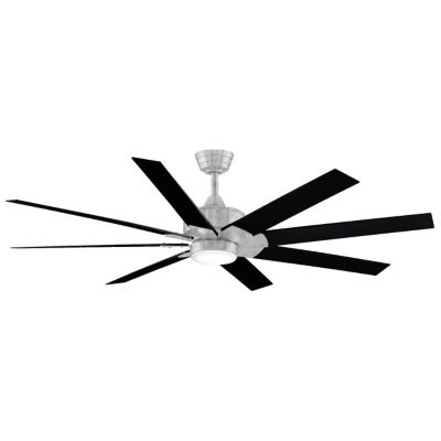 Fanimation Levon DC Ceiling Fan - Color: Grey - Blade Color: Black - FPD791