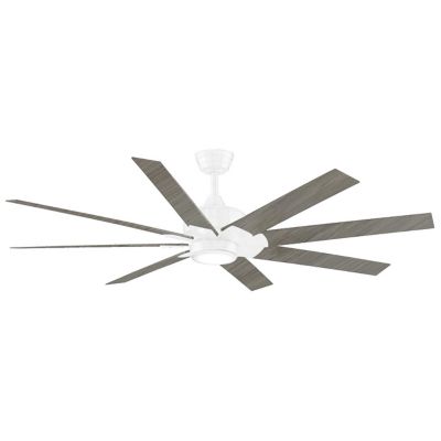 Fanimation Levon DC Ceiling Fan - Color: White - Blade Color: Washed Pine -