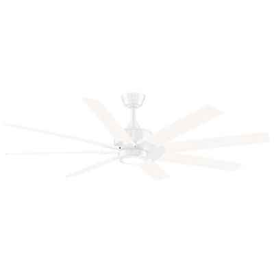 Fanimation Levon DC Ceiling Fan - Color: White - Blade Color: Matte White -