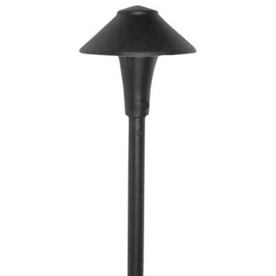 Focus Industries Aluminum China Hat Area Light in Black, Size: 5.5 ” Hat