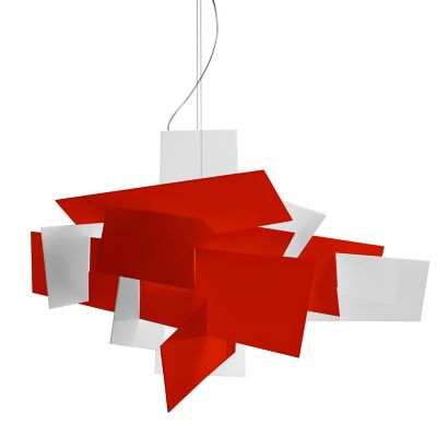 Foscarini Big Bang XL LED Chandelier - Color: Red - FN1510072L63_U