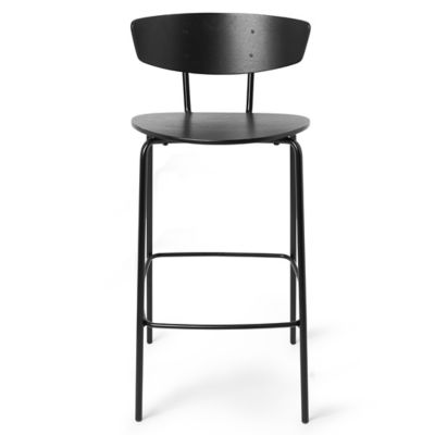 ferm LIVING Herman Bar/Counter Stool - Color: Black - 9420