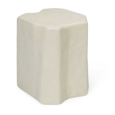 ferm LIVING Staffa Stool - Color: White - 1104267968