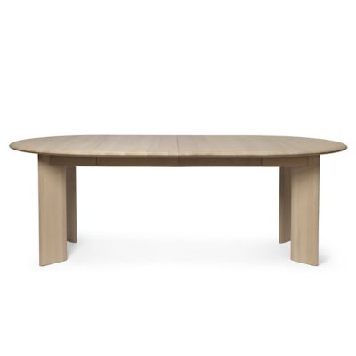 ferm LIVING Bevel Extendable Dining Table - Color: White - Size: Large - 11