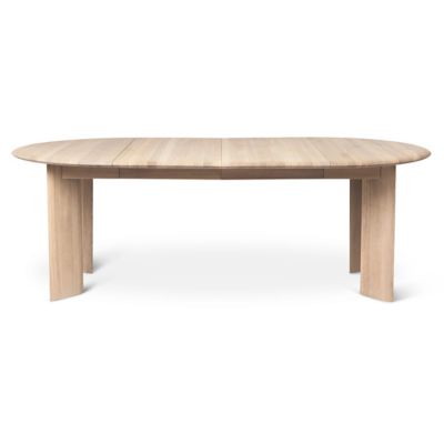 ferm LIVING Bevel Extendable Dining Table - Color: White - Size: Large - 11