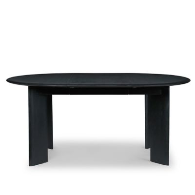 ferm LIVING Bevel Extendable Dining Table - Color: Black - Size: Large - 11