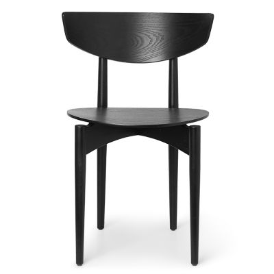 ferm LIVING Herman Wood Dining Chair - Color: Black - 1104263815