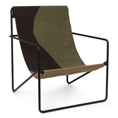 ferm LIVING Desert Lounge Chair - Color: Black - 1104265734