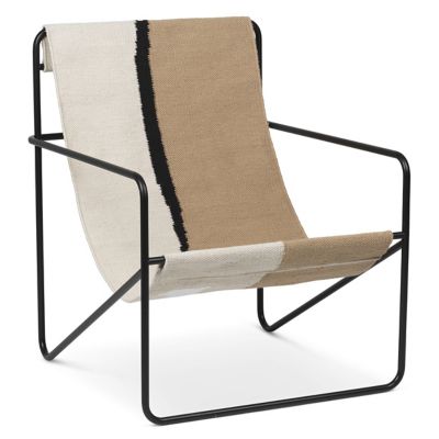 ferm LIVING Desert Lounge Chair - Color: Black - 1103572862