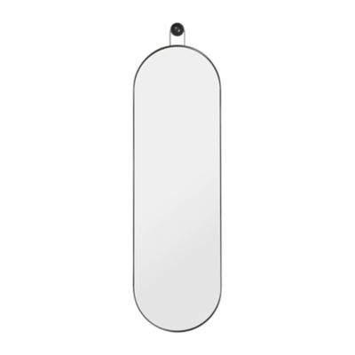 FRL2547646 ferm LIVING Poise Oval Mirror - Color: Black - 337 sku FRL2547646