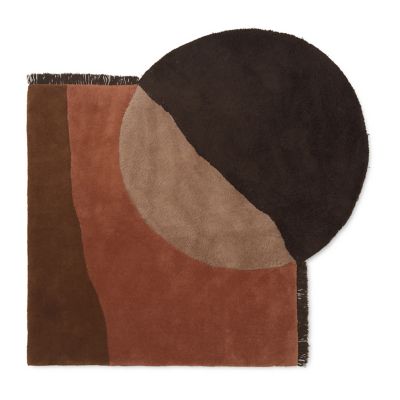 ferm LIVING View Tufted Rug - Color: Red - Size: 6 x 6 - 1100832777