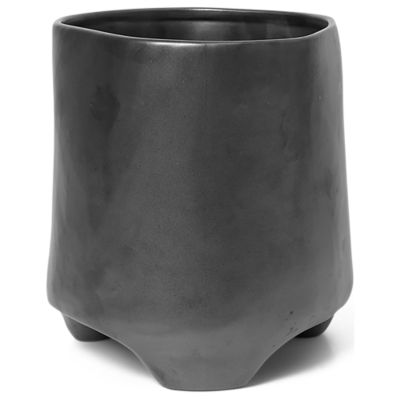 ferm LIVING Esca Pot - Color: Black - Size: Medium - 1104265645