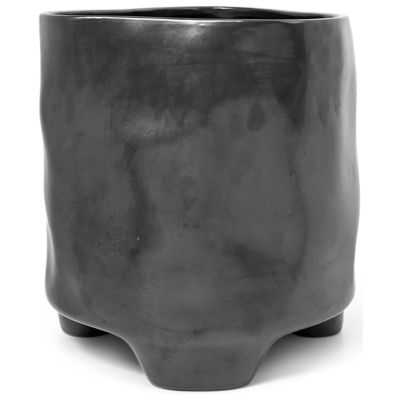 ferm LIVING Esca Pot - Color: Black - Size: Extra Large - 1104267232