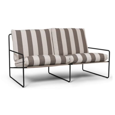 ferm LIVING Desert 2 Seater Outdoor Sofa - Color: Black - 1104267297