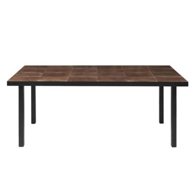 ferm LIVING Flod Outdoor Dining Table - Color: Brown - 1104264111