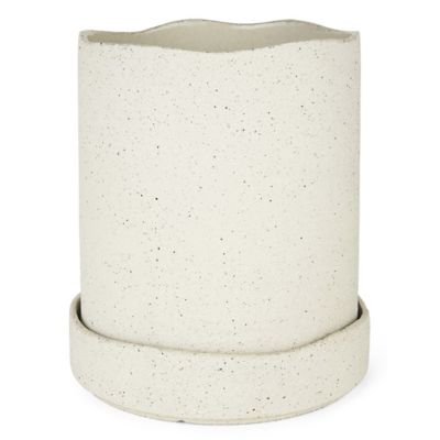 ferm LIVING Uneru Pot - Color: White - Size: Large - 1104267315