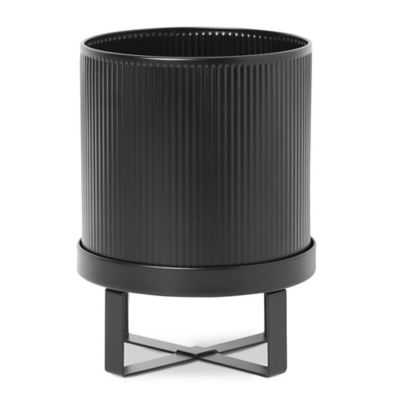 ferm LIVING Bau Outdoor Pot - Color: Black - Size: Small - 100203101