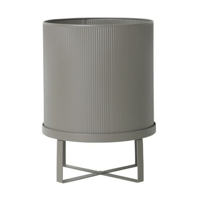 ferm LIVING Bau Outdoor Pot - Color: Grey - Size: Small - 4188