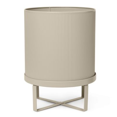 ferm LIVING Bau Outdoor Pot - Color: Cream - Size: Large - 1104263536