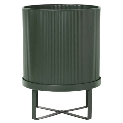 ferm LIVING Bau Outdoor Pot - Color: Green - Size: Large - 100202408