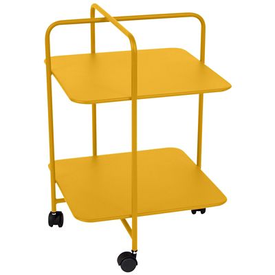 FRM2407884 Fermob Alfred Rolling Small Table - Color: Yellow  sku FRM2407884