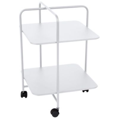 Fermob Alfred Rolling Small Table - Color: White - 324001