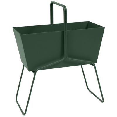 Fermob Basket High Planter - Color: Green - 323102