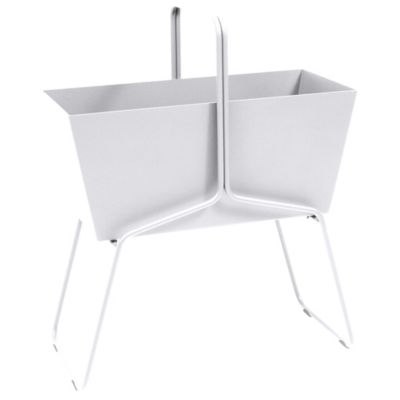 Fermob Basket High Planter - Color: White - 323101