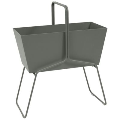 Fermob Basket High Planter - Color: Red - 323148