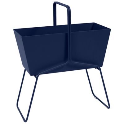 Fermob Basket High Planter - Color: Blue - 323192