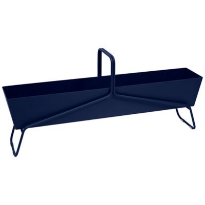 Fermob Basket Long Planter - Color: Blue - 323092