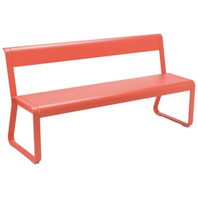 Fermob Bellevie Bench with Back - Color: Brown - 841545